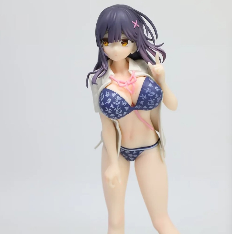 Action Figure Stand - 21cm ナナミ・ユノ アニメ美少女フィギュア アクションセクシー水着 スタンディングポーズ PVC製コレクタブルフィギュア