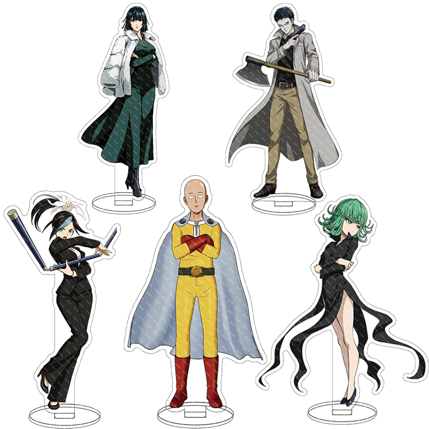 Figma Stand Set - 16CM アニメアクリルスタンド ワンパンマン サイタマ タツマキ ゲノス