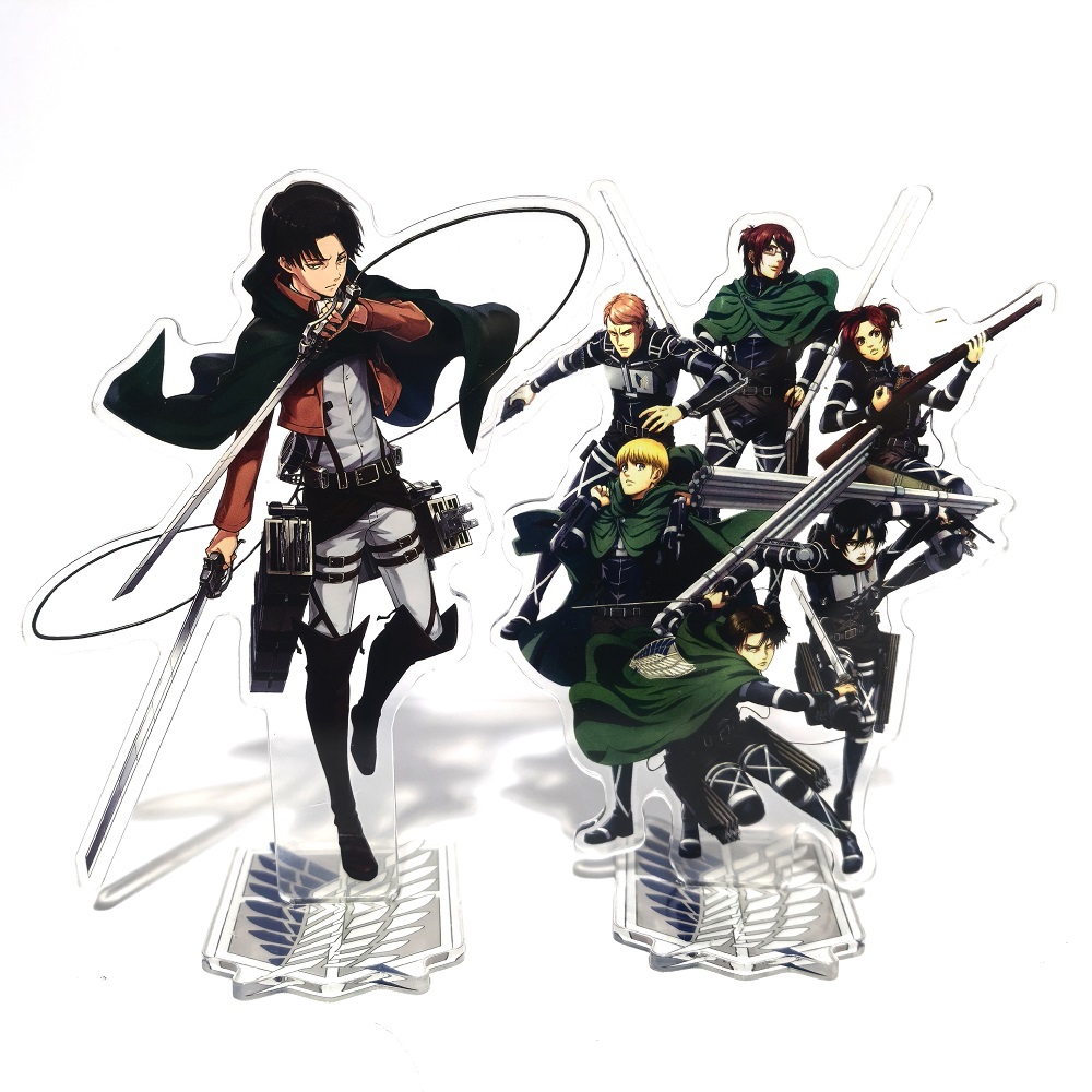 タイタンアクリル立ちエレンミカサリヴァイアーウィンアルミンア - Action Figure Stand のレビューと価格
