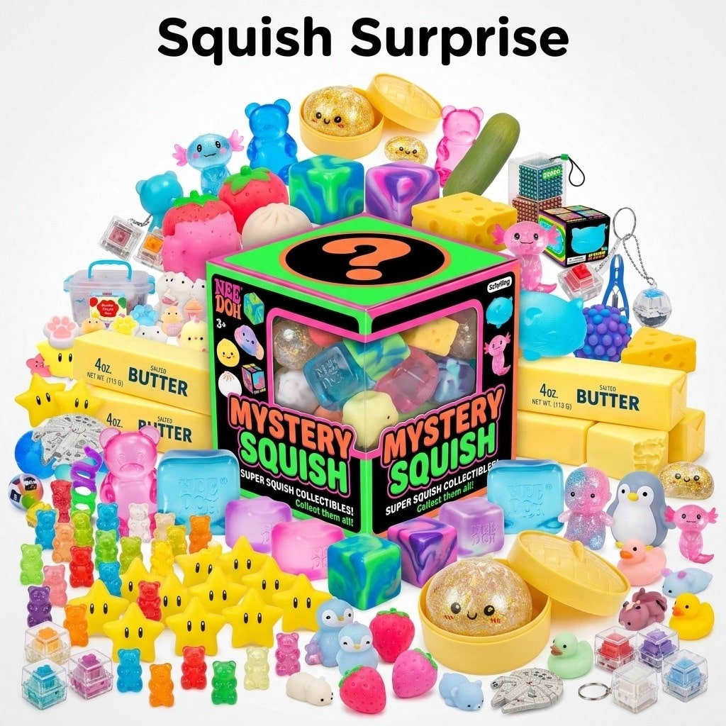 キュートベーシックスクイッシーブラインドボックス – ランダ - Mystery Box Blind Bag のレビューと価格