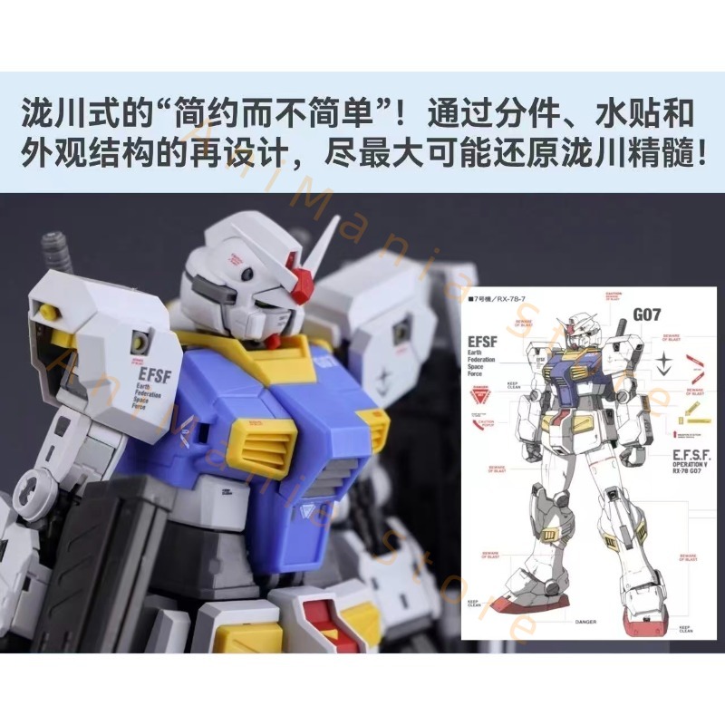 新しい 107 1/144 RG RX-78-7 7th ア - Bandai Model Gundam Rg のレビューと価格